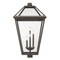 Z-Lite Talbot 4 Light Outdoor Post Mount Fixture, Oil Rubbed Bronze And Seedy 579PHXLXS-ORB - alternate 2